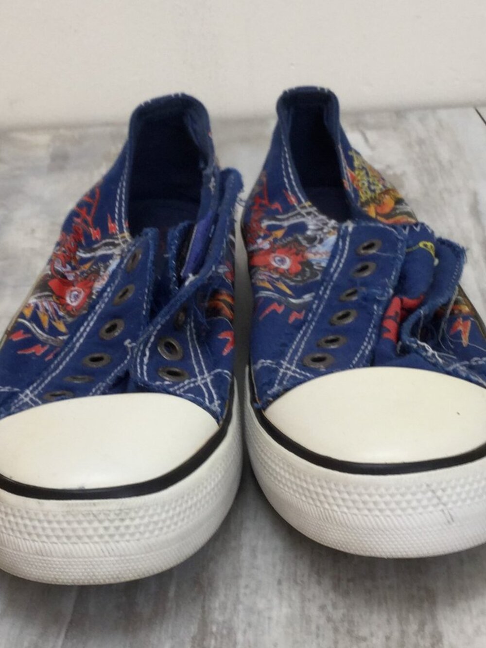 Ed Hardy Blue Sneakers 9 - Picture 3 of 9